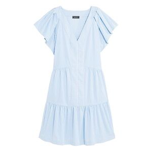 Vineyard Vines Sky Blue Striped Midi Dress
